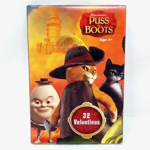 Dreamworks Puss in Boots Shrek Valentine's Day Cards (32 Cards Total)